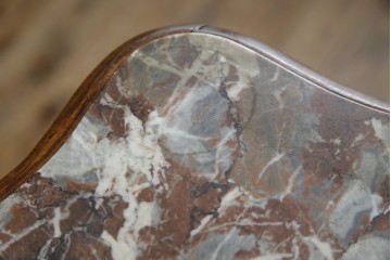 フランスアンティーク　ウォールナット材　サイドテーブル　(R-049858)