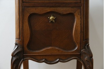 フランスアンティーク　ウォールナット材　サイドテーブル　(R-049858)