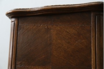 フランスアンティーク　ウォールナット材　サイドテーブル　(R-049858)