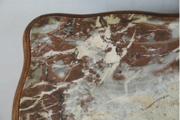 フランスアンティーク　ウォールナット材　サイドテーブル　(R-049858)