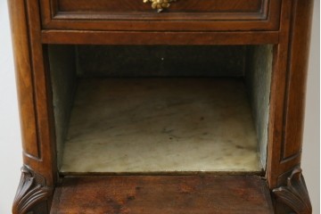 フランスアンティーク　ウォールナット材　サイドテーブル　(R-049858)