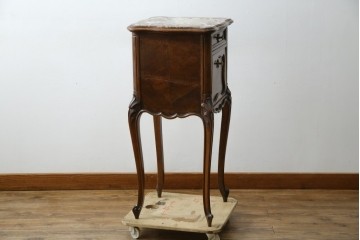 フランスアンティーク　ウォールナット材　サイドテーブル　(R-049858)