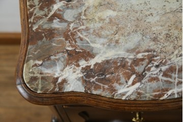 フランスアンティーク　ウォールナット材　サイドテーブル　(R-049858)