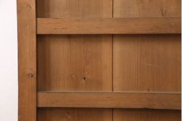 アンティーク建具　ヒノキ材　金具が立派な蔵戸(引き戸、玄関戸、建具)(R-049870)