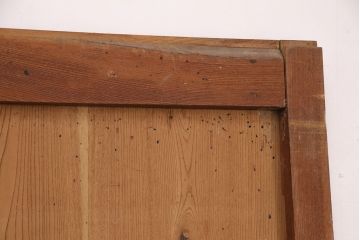 アンティーク建具　ケヤキ材　明治期の古い蔵戸(引き戸、玄関戸、建具)(R-049874)