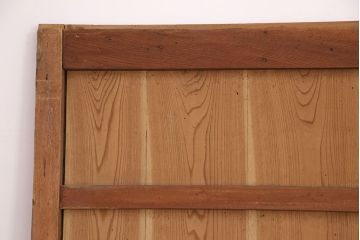 アンティーク建具　ケヤキ材　明治期の古い蔵戸(引き戸、玄関戸、建具)(R-049874)
