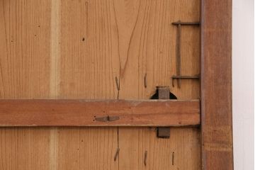 アンティーク建具　ケヤキ材　明治期の古い蔵戸(引き戸、玄関戸、建具)(R-049874)