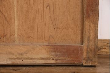 アンティーク建具　ケヤキ材　明治期の古い蔵戸(引き戸、玄関戸、建具)(R-049874)