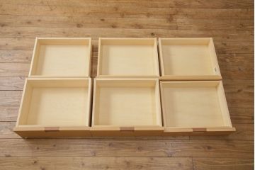 中古　美品　オーク材　CONDE HOUSE(カンディハウス)　キャビネット(飾り棚、収納棚)(R-049877)