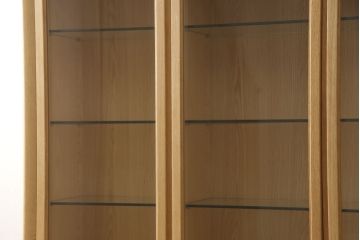 中古　美品　オーク材　CONDE HOUSE(カンディハウス)　キャビネット(飾り棚、収納棚)(R-049877)
