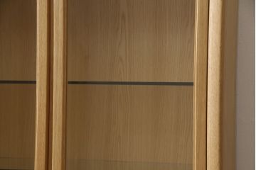 中古　美品　オーク材　CONDE HOUSE(カンディハウス)　キャビネット(飾り棚、収納棚)(R-049877)