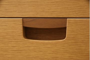 中古　美品　オーク材　CONDE HOUSE(カンディハウス)　キャビネット(飾り棚、収納棚)(R-049877)