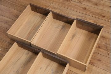 和製アンティーク　明治期　昇り引き出し付きの京水屋箪笥(水屋箪笥、キャビネット、収納棚)(R-049880)