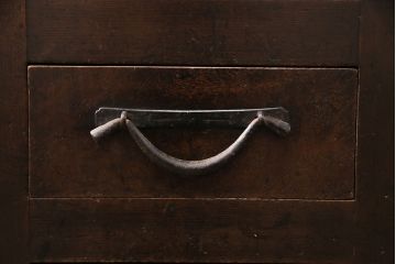 和製アンティーク　明治期　昇り引き出し付きの京水屋箪笥(水屋箪笥、キャビネット、収納棚)(R-049880)