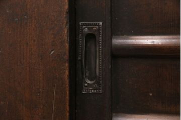 和製アンティーク　明治期　昇り引き出し付きの京水屋箪笥(水屋箪笥、キャビネット、収納棚)(R-049880)