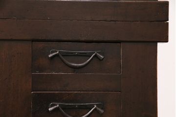 和製アンティーク　明治期　昇り引き出し付きの京水屋箪笥(水屋箪笥、キャビネット、収納棚)(R-049880)