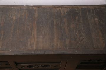 和製アンティーク　明治・大正期　京水屋箪笥サイドボード(食器棚、キャビネット、収納棚)(R-049881)