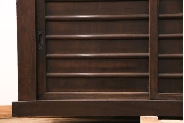 和製アンティーク　明治・大正期　京水屋箪笥サイドボード(食器棚、キャビネット、収納棚)(R-049882)