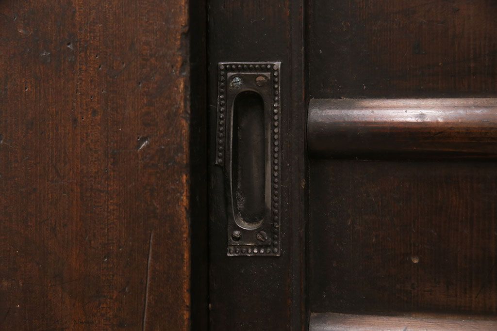 和製アンティーク　明治・大正期　京水屋箪笥サイドボード(食器棚、キャビネット、収納棚)(R-049882)