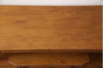 中古　美品　民芸家具　屋久杉製の飾り棚(収納棚、茶棚、サイドボード)(R-049884)