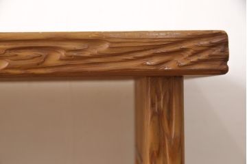 中古　美品　民芸家具　屋久杉製の飾り棚(収納棚、茶棚、サイドボード)(R-049884)