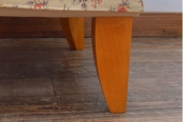 中古　日本フクラ(HUKLA)　TERRACE(テラス)　N560　優美な花柄のファブリックがお洒落な一人掛けソファ(1Pソファ、パーソナルソファ)(R-049885)