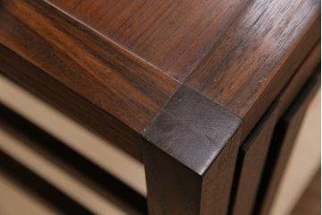 ヴィンテージ家具　北欧家具　北欧ビンテージ　ローズウッド材　シンプルで取り入れやすいネストテーブル(サイドテーブル、カフェテーブル)(R-049888)