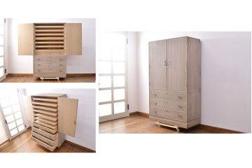 中古　加茂産　総桐箪笥(並厚・柾目)(総桐たんす、衣装箪笥、着物箪笥)(R-049889)