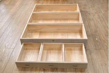 中古　加茂産　総桐箪笥(並厚・柾目)(総桐たんす、衣装箪笥、着物箪笥)(R-049889)