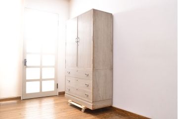 中古　加茂産　総桐箪笥(並厚・柾目)(総桐たんす、衣装箪笥、着物箪笥)(R-049889)