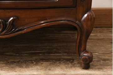 中古　美品　アメリカ製　センチュリー社(CENTURY)　クラシカルなデザインの縦型チェスト(サイドチェスト、引き出し)(定価約105万円)(R-049890)