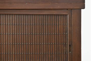 和製アンティーク　明治期　前面ヒノキ材　使い勝手の良い薄型!　近江水屋箪笥(収納棚、キャビネット)(R-049897)