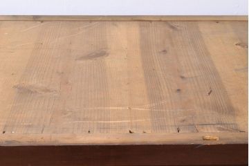 和製アンティーク　明治期　前面ヒノキ材　使い勝手の良い薄型!　近江箪笥のサイドボード(収納棚、キャビネット)(R-049899)