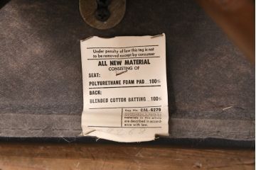 中古　海外ビンテージ　アメリカヴィンテージ　メンズライクなデザインが格好良い回転チェア(カウンタースツール、ハイスツール、ハイチェア、合皮)(R-049906)