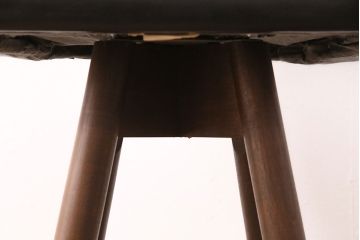 中古　海外ビンテージ　アメリカヴィンテージ　メンズライクなデザインが格好良い回転チェア(カウンタースツール、ハイスツール、ハイチェア、合皮)(R-049907)