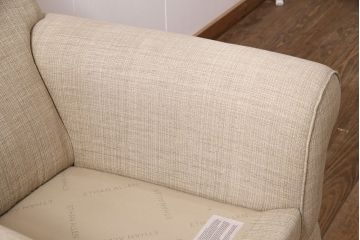 新古　未使用展示品　超美品　ETHAN ALLEN(イーセンアーレン)　くつろぎの空間づくりにおすすめの一人掛けソファ(1Pソファ、アームソファ、シングルソファ)(R-049911)