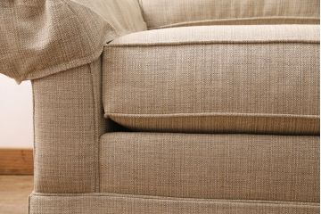 極美品　展示品　ETHAN ALLEN(イーセンアーレン)　くつろぎの空間づくりにおすすめの一人掛けソファ(1Pソファ、アームソファ、シングルソファ)(R-049911)