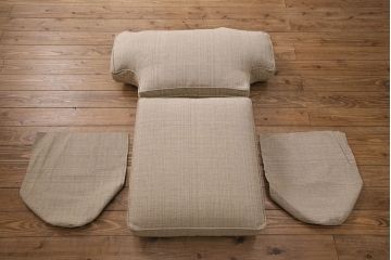 極美品　展示品　ETHAN ALLEN(イーセンアーレン)　くつろぎの空間づくりにおすすめの一人掛けソファ(1Pソファ、アームソファ、シングルソファ)(R-049911)