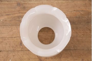 昭和レトロ　ビンテージ照明　フリルシェードが可愛らしいペンダントライト(天井照明、吊り下げ照明、シェード、ヴィンテージ)(R-049920)