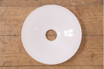 アンティーク照明　昭和初期　レトロな空間づくりにおすすめ!平笠シェードの吊り下げ照明(ペンダントライト、天井照明、電笠)(R-049921)