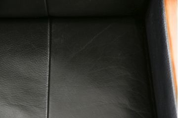 中古　美品　富士ファニチア(富士ファニチュア、フジファニチュア、FUJI FURNITURE、富士ファニチャー)　本革製1人掛けソファ(1Pソファ)(R-049924)
