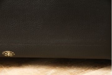 中古　美品　富士ファニチア(富士ファニチュア、フジファニチュア、FUJI FURNITURE、富士ファニチャー)　本革製1人掛けソファ(1Pソファ)(R-049925)