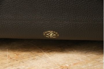 中古　美品　富士ファニチア(富士ファニチュア、フジファニチュア、FUJI FURNITURE、富士ファニチャー)　本革製1人掛けソファ(1Pソファ)(R-049925)