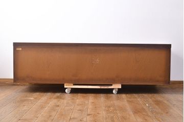 ヴィンテージ家具　民芸家具　岩谷堂箪笥　選べる!脚付きリメイク・台輪製作　和モダンな空間にも取り入れやすいローボード(リビングボード、テレビ台、テレビボード、ビンテージ)(R-049926)