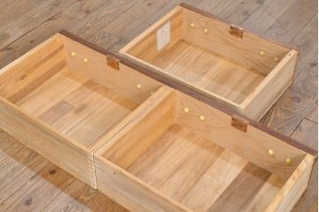 ヴィンテージ家具　民芸家具　岩谷堂箪笥　選べる!脚付きリメイク・台輪製作　和モダンな空間にも取り入れやすいサイドボード(リビングボード、テレビ台、テレビボード、ローボード、ビンテージ)(R-049927)