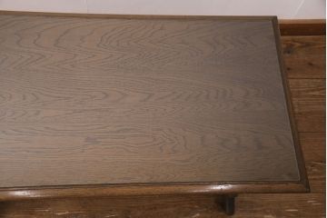ビンテージ　神戸洋家具　永田良介商店　ガラス天板付き　シックなセンターテーブル(サイドテーブル、ヴィンテージ)(R-049934)