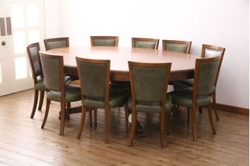 中古　美品　展示品　バロッサバレンティ(VARO,S.A. VALENTI)　希少!　特大サイズのダイニングテーブル(ミーティングテーブル)(定価約185万円)(R-049939)
