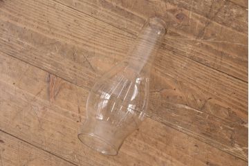 和製アンティーク　平芯5分芯　ピンクの縁が可愛らしいアクセントのオイルランプ(ハンギングランプ、吊り下げランプ、ランタン)(R-049949)