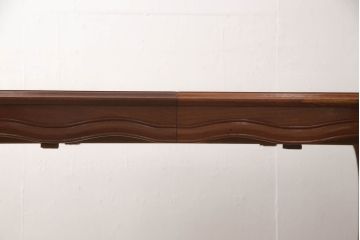 中古　高級家具　カリン材のエクステンションテーブル(ダイニングテーブル、花梨材)(R-049959)