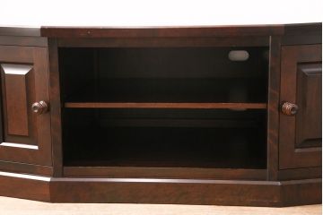 ビンテージ　北海道民芸家具　希少な絶版品!　落ち着いた木の色合いが魅力的なテレビ台(テレビボード、ローボード、ヴィンテージ)(R-049966)
